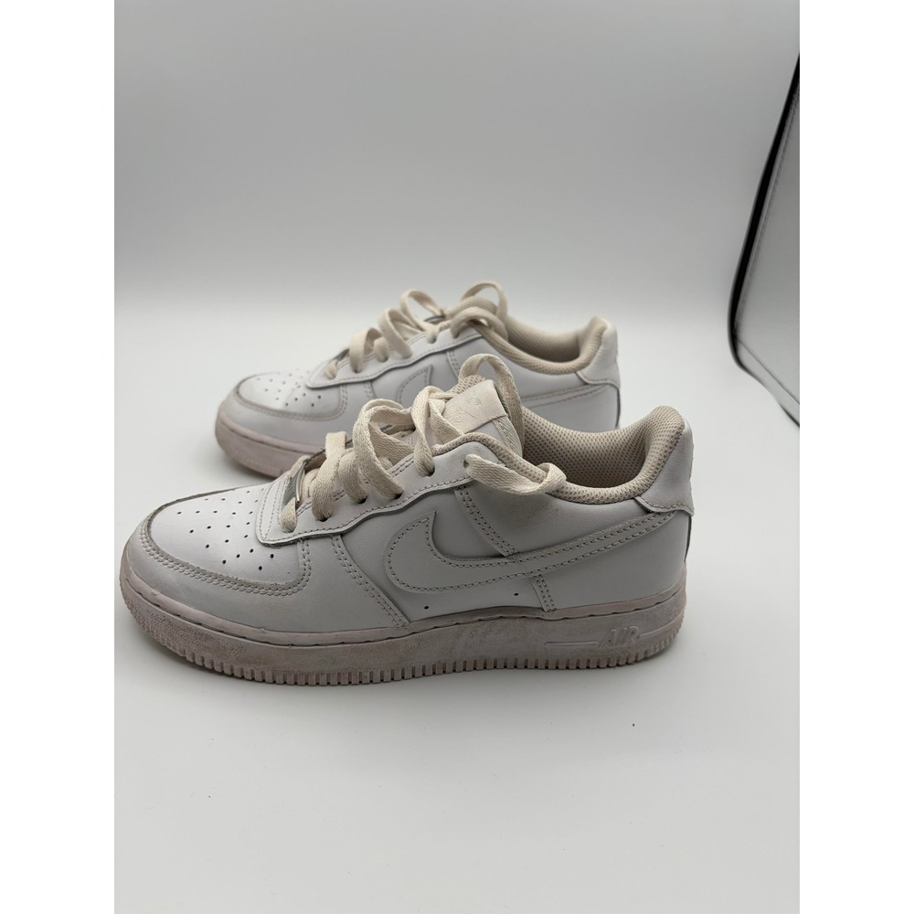 Nike Air Force 1 Sneakers Boys 4Y White Low Top Athletic Shoes